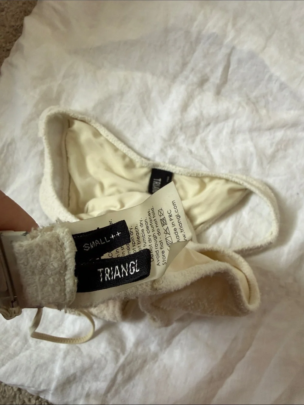 triangl swimwear Ivory Terry Bikini